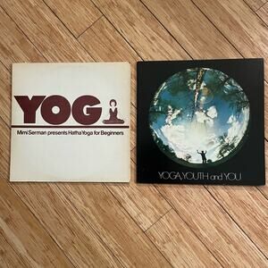 Lot of (2) Vintage Instructional Yoga Vinyl Records albums